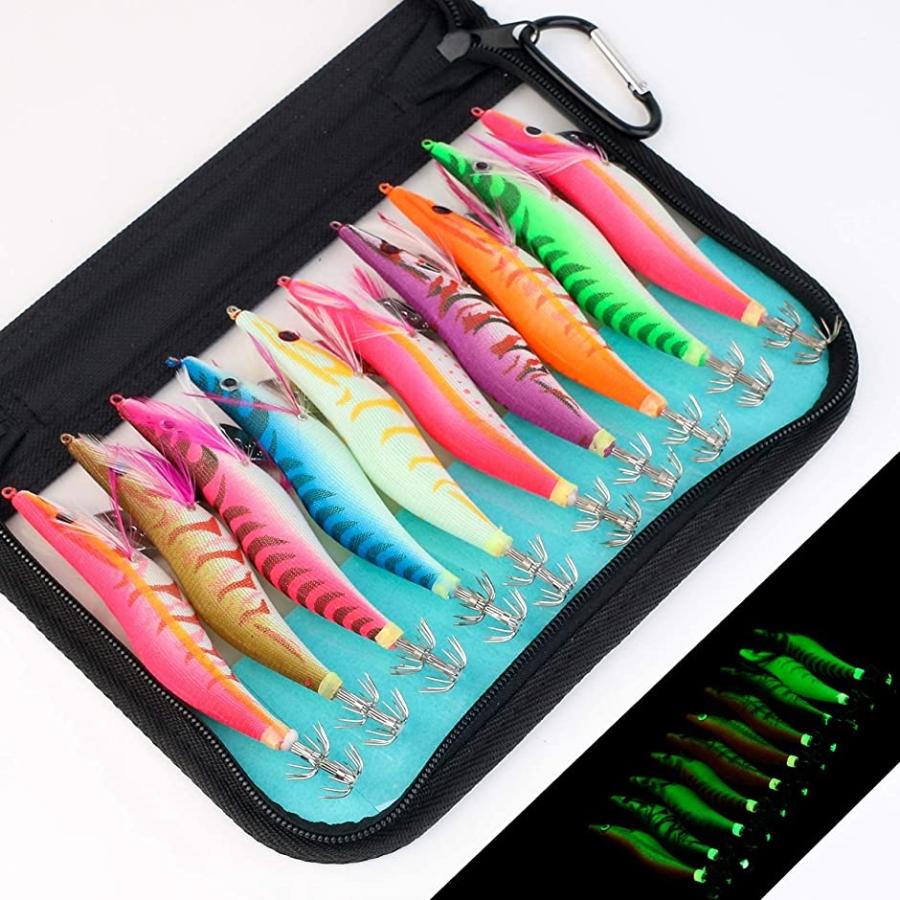 上品なスタイルエギ セット エギング イカ釣り 10本 エギセット ラトル内臓 全身夜光 エギケース付 3 5号 10本 小物 針 ライン 仕掛け ウキ 釣具 68 992 Www Firefreeze Com