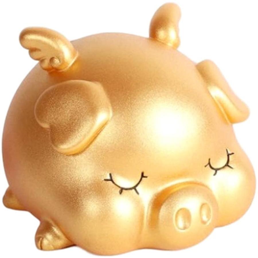 貯金箱 かわいい ぶた おしゃれ おおきい 小銭 金運 アップ グッツ 夢見るぶたさん貯金箱 Gold 金 大 2b655ro6y1 ゼブランドショップ 通販 Yahoo ショッピング