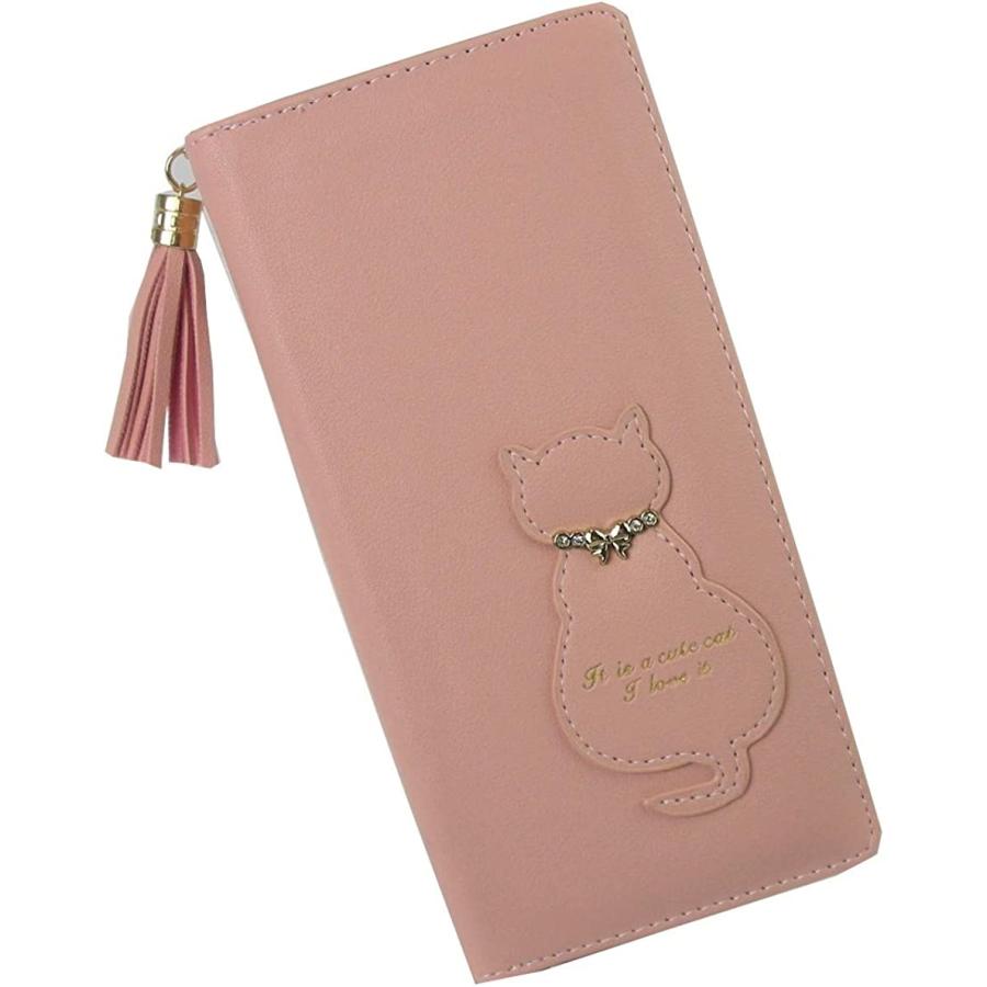 猫 財布 女の子 子供 長財布 ウォレット カード収納 小学生 中学生 かわいい プレゼント ピンク Www Unipymes Com