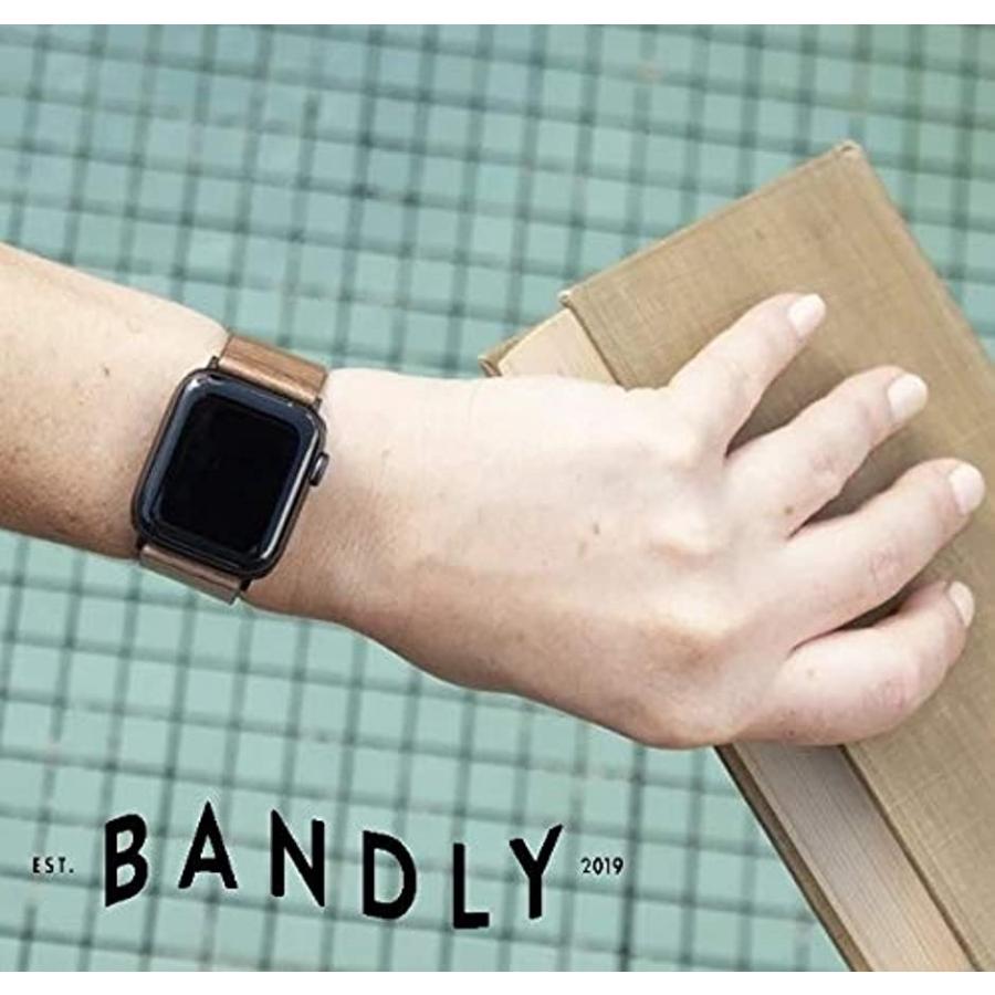 アップルウォッチバンド Bandly Bands 全てのAPPLE WATCHシリーズに対応(ライトチーク, 38-40mm) 【現金特価】