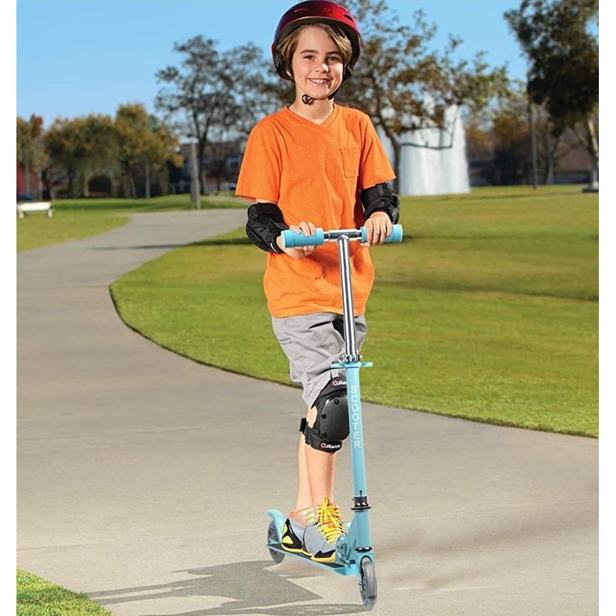 キックボード キックスクーター スケートボード 2輪折り畳み式 子供用 光るホイール 後輪ブレーキ 5-13歳に向け 足踏み式(ブルー)  :2B68JGRCUQ:ゼブランドショップ - 通販 - Yahoo!ショッピング