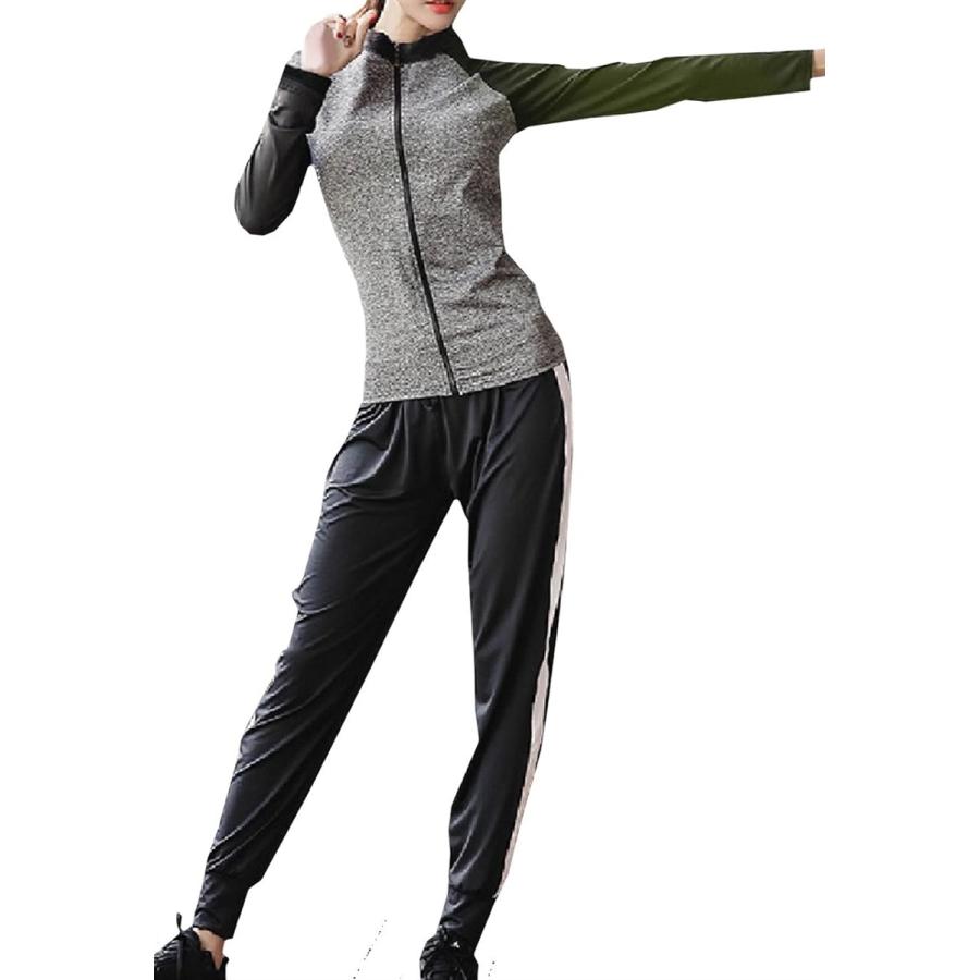 かわいい ジャージ 上 下 レディース パーカー ランニング ヨガ フィットネス スポーツ ウェア 長袖 黒 上下セット S M 2b0vkxjp ゼブランドショップ 通販 Yahoo ショッピング