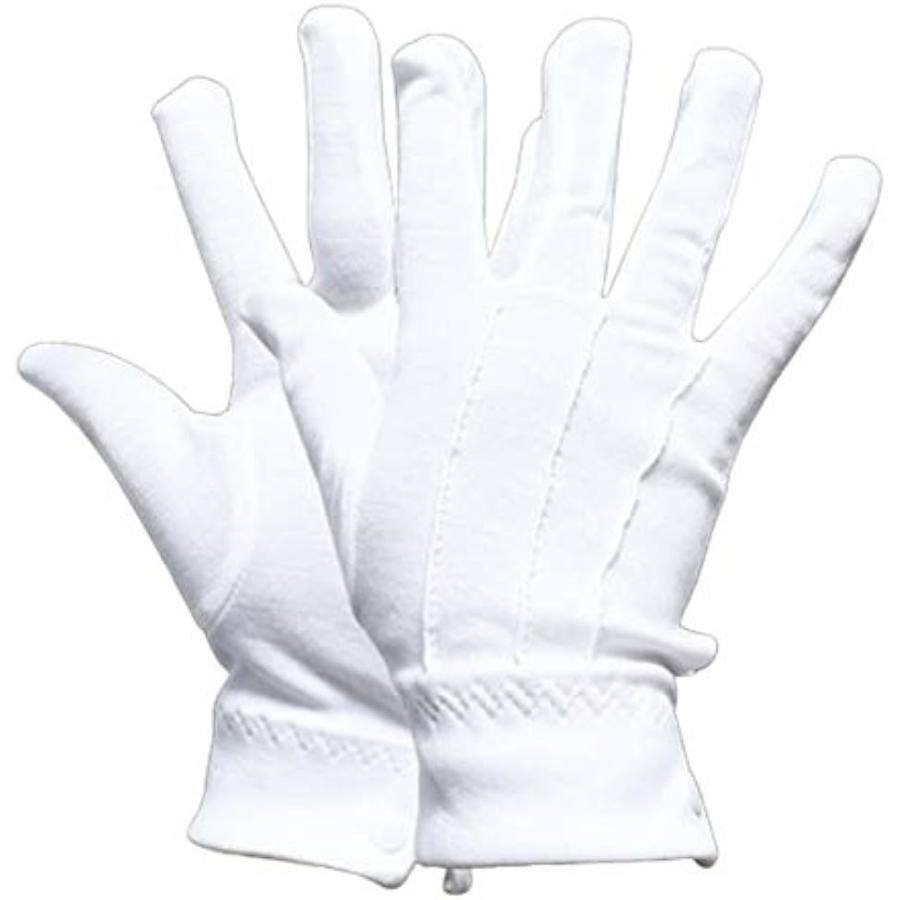 白手袋 メンズ 人気特価激安 綿100％ 礼装用のフォーマル手袋 白 フリーサイズ 3双 最安値で