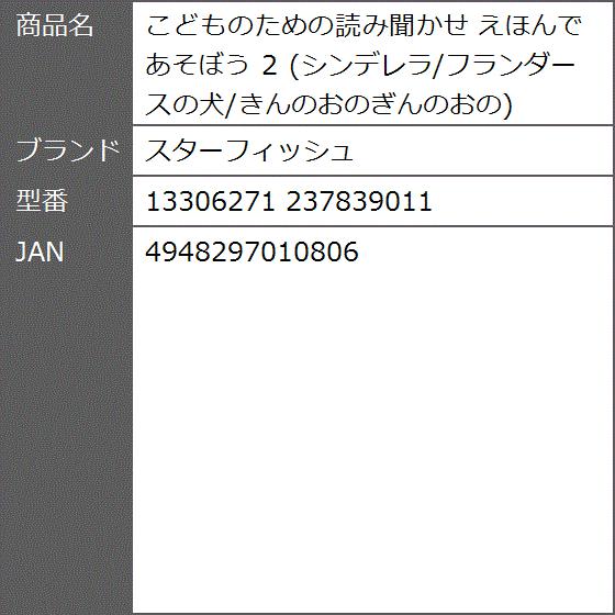 こどものための読み聞かせ えほんであそぼう 2 シンデレラ フランダースの犬 きんのおのぎんのおの 2bbbud59fl ゼブランドショップ 通販 Yahoo ショッピング