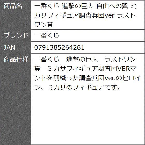 進撃の巨人 自由への翼 ミカサフィギュア調査兵団ver ラストワン賞 2bbdvyb2ij ゼブランドショップ 通販 Yahoo ショッピング