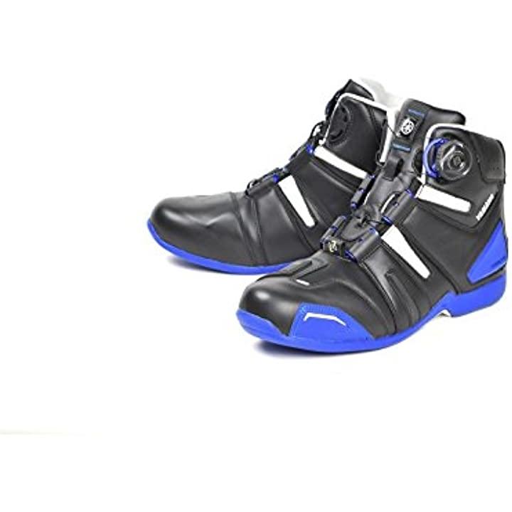 バイクシューズ タイチ 006 DRYマスターシューズ 黒/青25.5 cm (25.5cm)