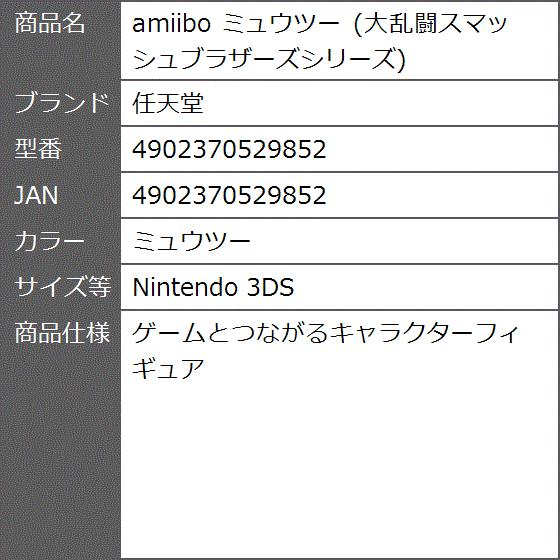 Amiibo 大乱闘スマッシュブラザーズシリーズ ミュウツー Nintendo 3ds 2bfiam0hyr ゼブランドショップ 通販 Yahoo ショッピング