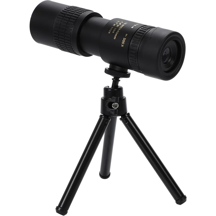 単眼鏡 望遠鏡 10-500x40モデル 高倍率 10-30倍 スマホ 撮影 三脚付き コンサート ライブ スポーツ観戦 アウトドア 防水（Yahoo!・ゼブランドショップ）