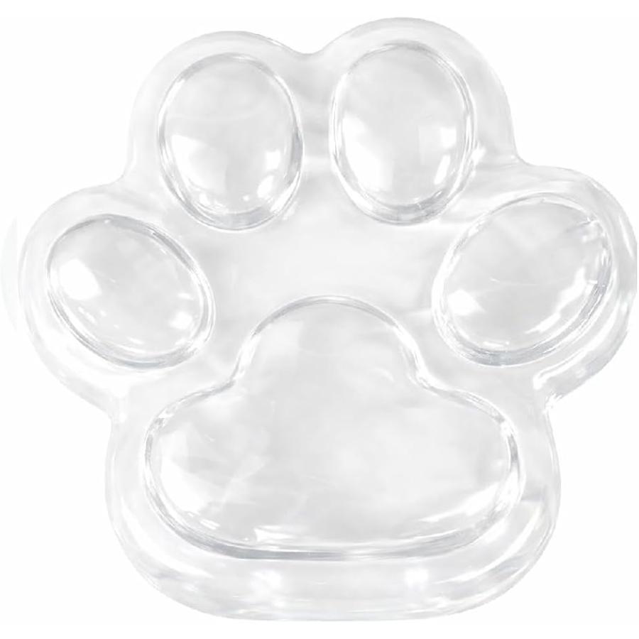 スクイーズ 肉球 肉球スクイーズ 猫の手 ストレス解消グッズ 握る おもちゃ 玩具14cm 袋付き (クリア)（Yahoo!・ゼブランドショップ）