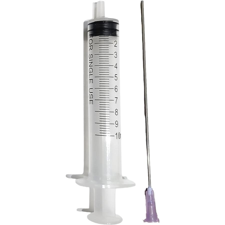 インジェクター 10mL 注射器 シリンジ 針 1セット インク 各種 液体 詰め替え (ナチュラル)（Yahoo!・ゼブランドショップ）