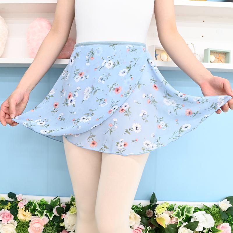 ★希少　ANN DEMEULEMEESTER　柄　巻きスカート　パレオ　★ バレエ 巻きスカート 35cm丈 プルオンスカー as3035-gaa : ジー