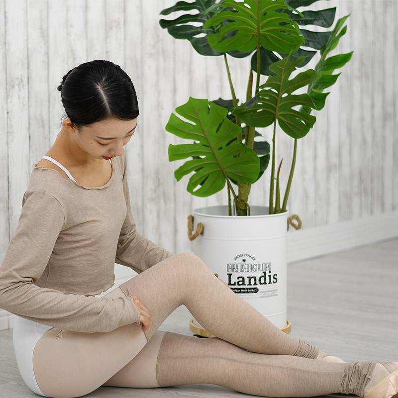 バレエ トップス 大人 長袖 ラウンドネック レッグウォーマーセット