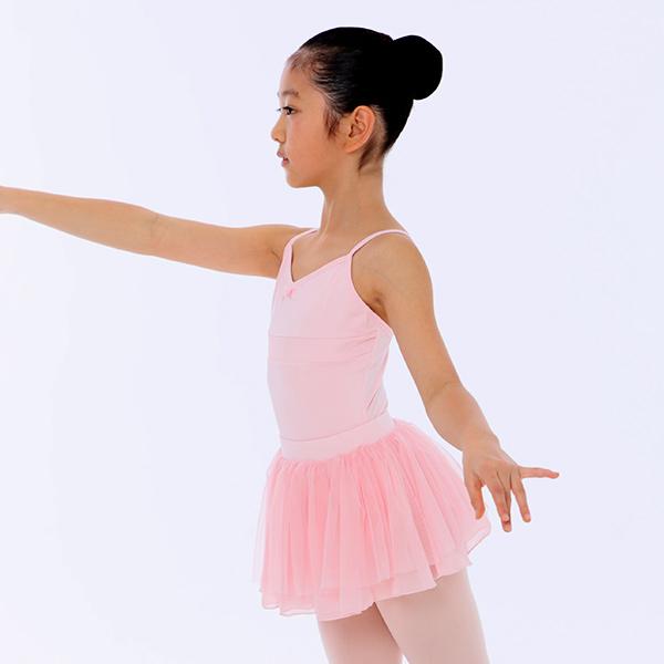 バレエ レオタード セット スカート付き 子供 ナイロン かわいい