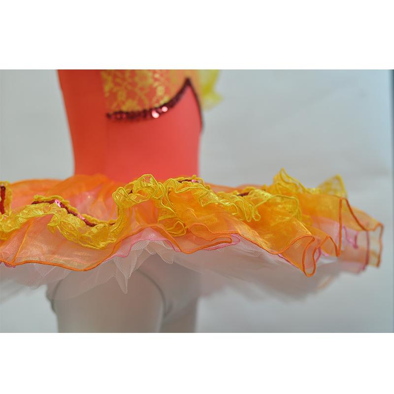 バレエ チュチュ 子供 オレンジ レオタード tutu バレエ衣装