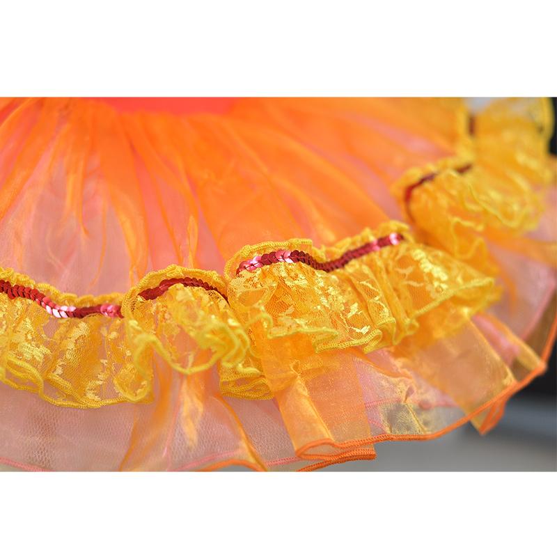 バレエ チュチュ 子供 オレンジ レオタード tutu バレエ衣装