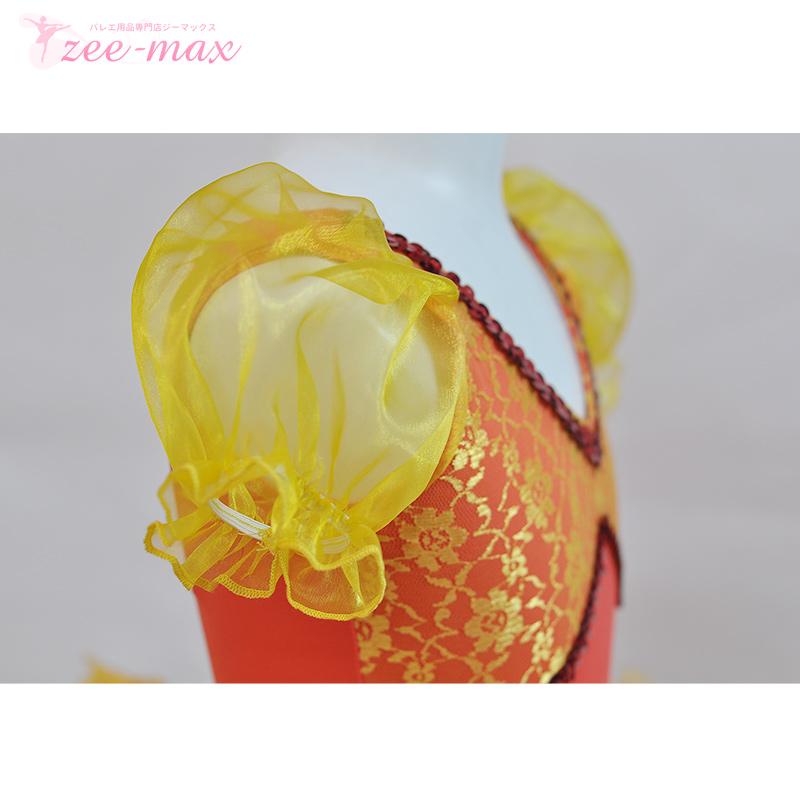 バレエ チュチュ 子供 オレンジ レオタード tutu バレエ衣装 舞台 衣装