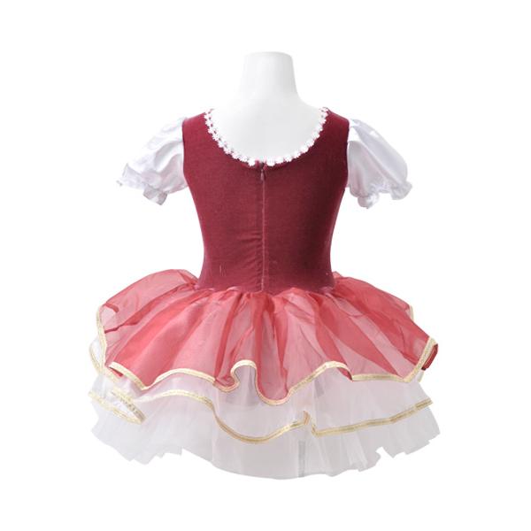 バレエ チュチュ 子供 ワインレッド レオタード tutu バレエ衣装