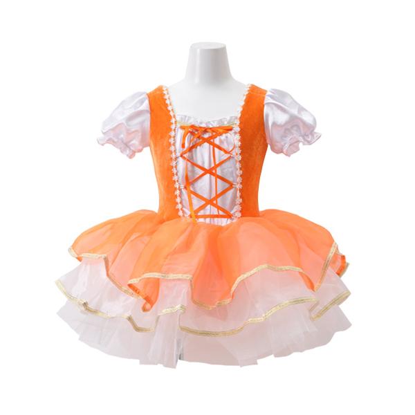 バレエ チュチュ 子供 オレンジ レオタード tutu ちゅちゅ バレエ衣装