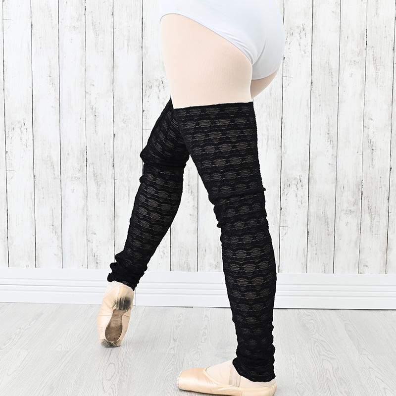 新商品 レッグウォーマー 柄レース 3色 ロング バレエ レース バレエ