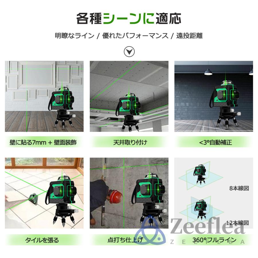 レーザー墨出し器 水平器セット レーザーレベル 12ライン 3D 墨 レーザー墨出し器 水平器セット レーザーレベル 12ライン 3D 墨