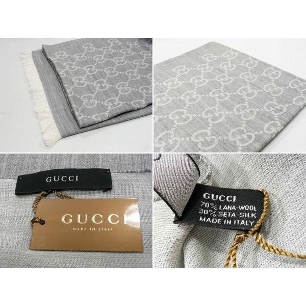 グッチGUCCI マフラー ストール メンズ レディース GG　大判 165904｜zeitakuya｜05