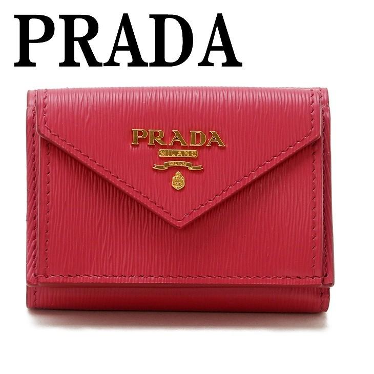 PRADA 【並行輸入品】プラダ 財布 三つ折り財布 レディース