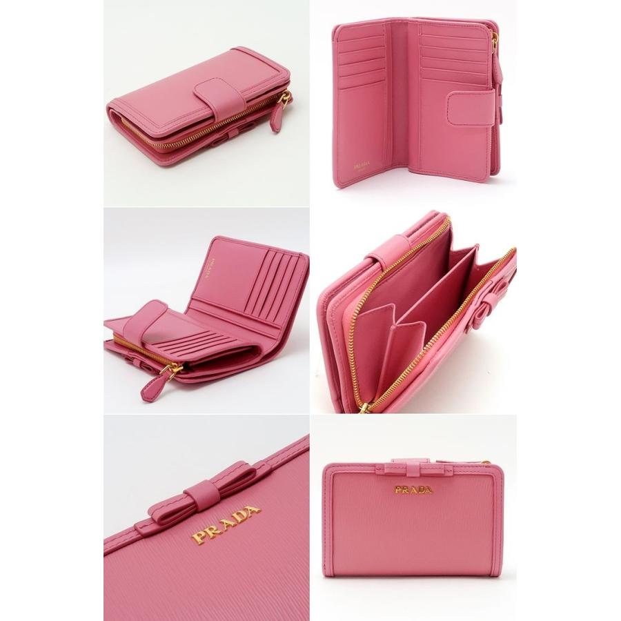 PRADA プラダ 財布 二つ折り財布 レディース VITELLO MOVE GERANIO  