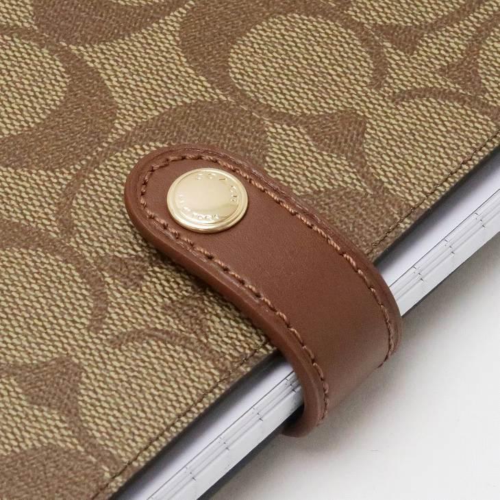 未使用 コーチ ノートカバーセット シグネチャー ブラウン COACH（コーチ） 【並行輸入品】コーチ ブックカバー ノートカバー
