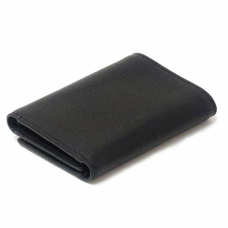 【美品】COACH 三つ折り財布 黒/赤 レザー COACH コーチ 財布 レディース 三つ折り財布 レザーブラック 黒