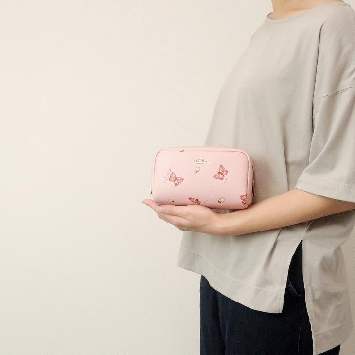 coach バタフライ　蝶々　がま口　ポーチ　ピンク coach バタフライ 蝶々 がま口 ポーチ ピンク coach バタフライ