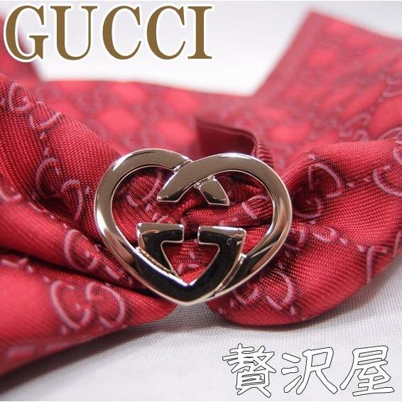 ウェビング グッチGUCCI スカーフ ハート チャーム シルク GUCCI 