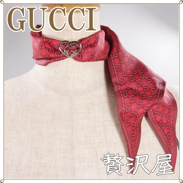 グッチ シルク スカーフ チャーム