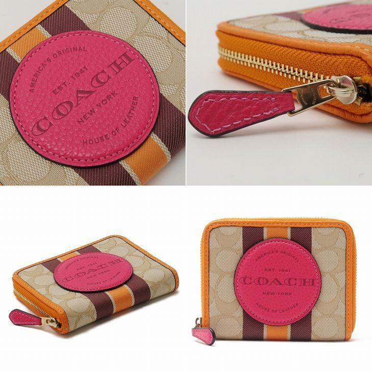 COACHコーチシグネチャーレザーピンクのハートモチーフ２折財布 COACH（コーチ） 【並行輸入品】コーチ 財布 レディース 二つ折り財布
