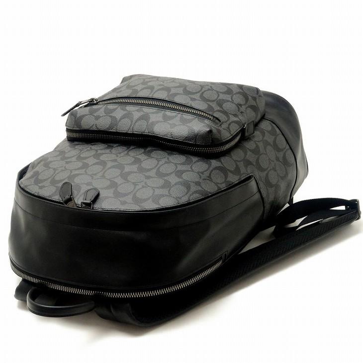 C619/COACH コーチ リュックサック バックパック シグネチャー 黒 チャーター バックパック・シグネチャー キャンバス（バック