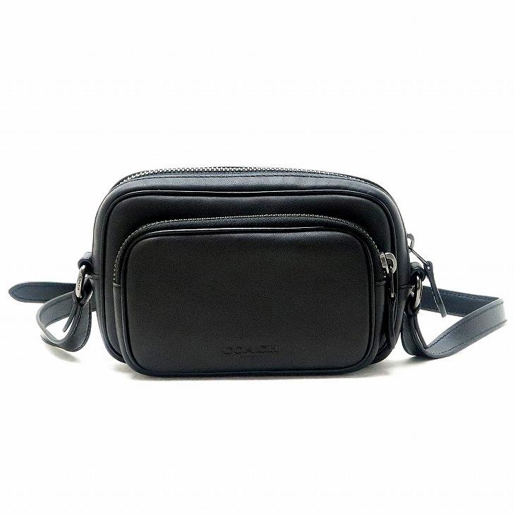【美品】コーチ ショルダーバッグ メッセンジャー レザー ロゴ ブラック 黒色 COACH - 新品 コーチ COACH ショルダーバッグ アイビー