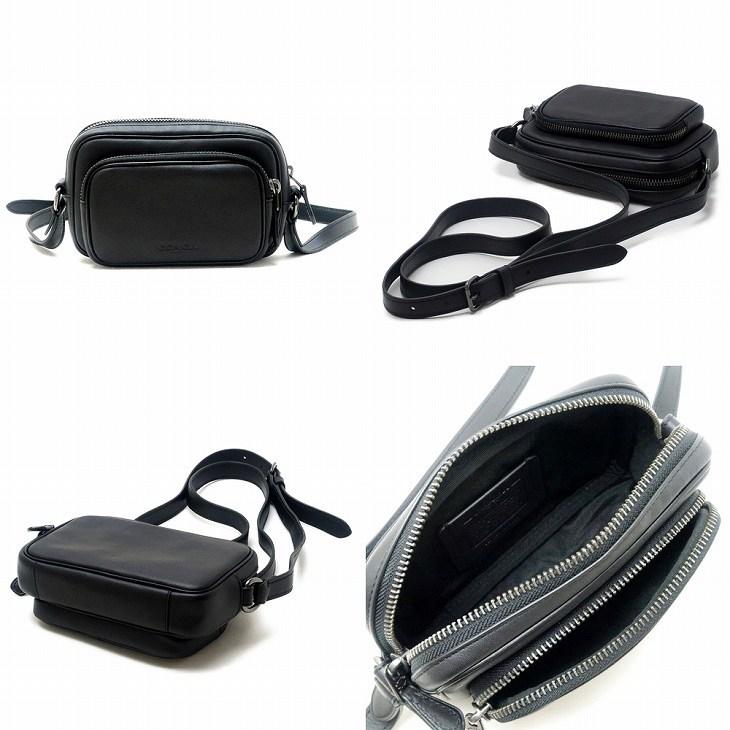 【極美品】コーチ　ショルダーバッグ　レザー　ST付　ブラック　大人気 極美品】COACH コーチ ショルダーバッグ レザー ブラック 黒