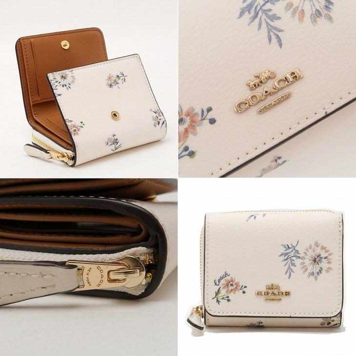 COACH コーチ 財布 レディース 三つ折り財布 レザー フローラル COACH コーチ 財布 レディース 三つ折り財布 レザー フローラル