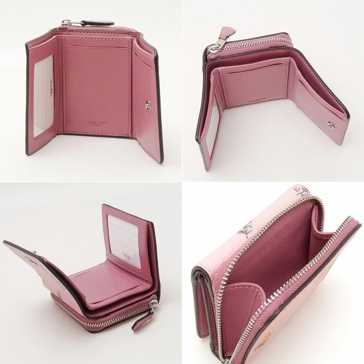 COACH コーチ 財布 レディース 三つ折り財布 レザー フローラル COACH コーチ 財布 レディース 三つ折り財布 レザー フローラル