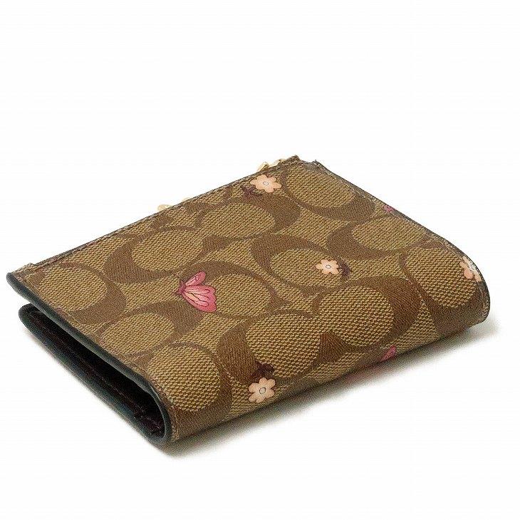 コーチ Coach 財布 レディース 二つ折り財布 シグネチャー 花柄 蝶柄 バタフライ レザー 2978imll9 2978imll9 贅沢屋 通販 Yahoo ショッピング