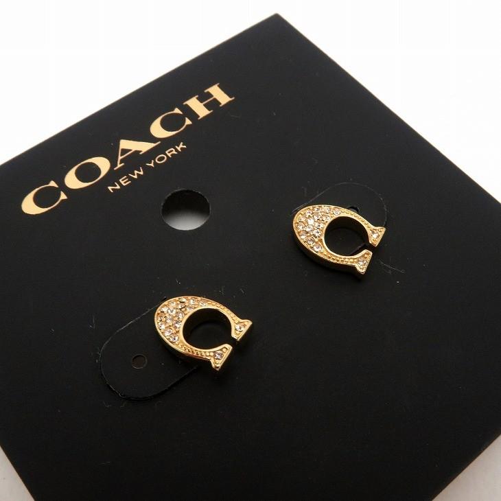 【並行輸入品】コーチ COACH ピアス ラインストーン ビジュー スタッズ 29824-GLD アウトレットの画像