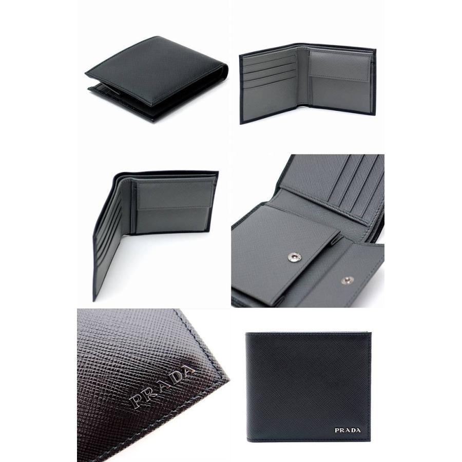 PRADA 【並行輸入品】プラダ 財布 メンズ 二つ折り財布 NERO