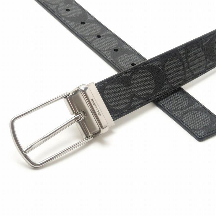 【並行輸入品】コーチ COACH ベルト メンズ レザー シグネチャー ブラック 黒 321SVAF4 アウトレットの画像