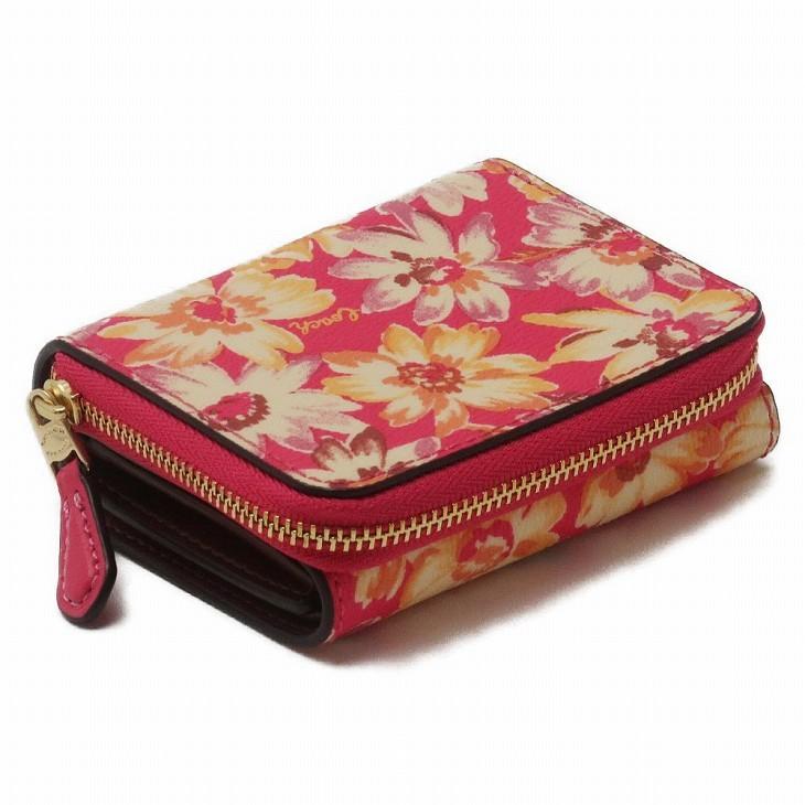 【並行輸入品】コーチ COACH 財布 レディース 三つ折り財布 レザー フローラル 花柄 ピンク 3509IMPMC アウトレットの画像