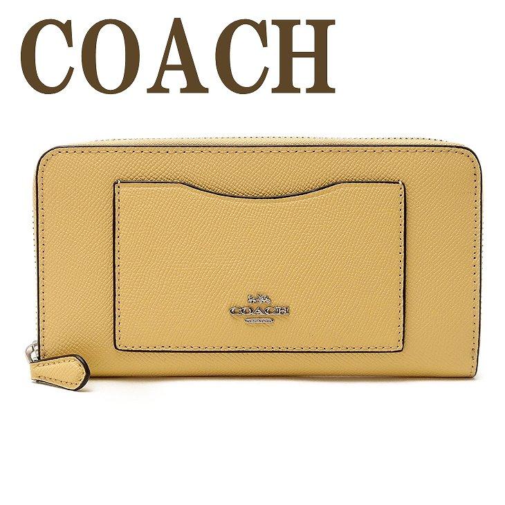 コーチ COACH 財布 長財布 レディース クロスグレーン レザー ラウンドファスナー 54007SVNH2｜zeitakuya