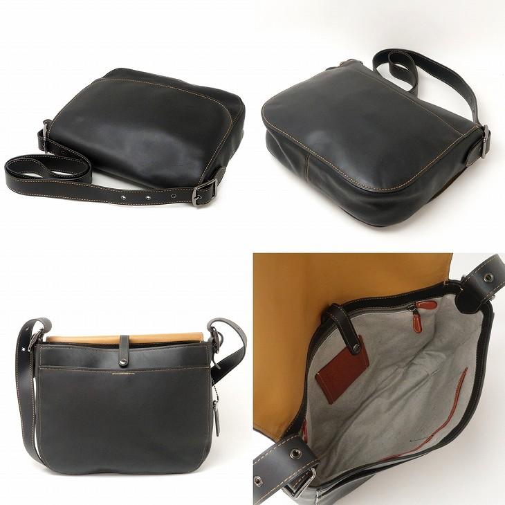 COACH ブラック ショルダーバッグ COACH コーチ バッグ メンズ ショルダーバッグ 斜めがけ レザー