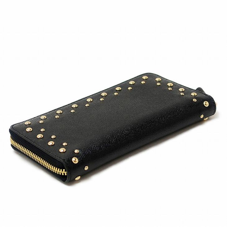 美品✨COACH　スタッズ　長財布　ラウンドファスナー　レザー　ネイビー COACH 【並行輸入品】コーチ 財布 レディース 長財布 レザー