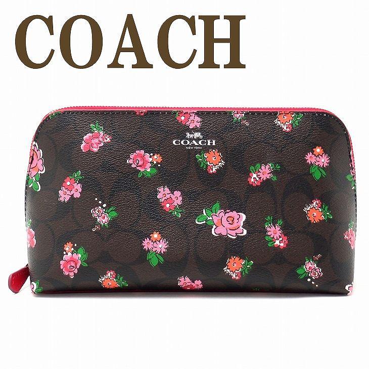 コーチ ポーチ Coach コスメポーチ 化粧ポーチ 花柄 ピンク svlma Archangelbrow Com