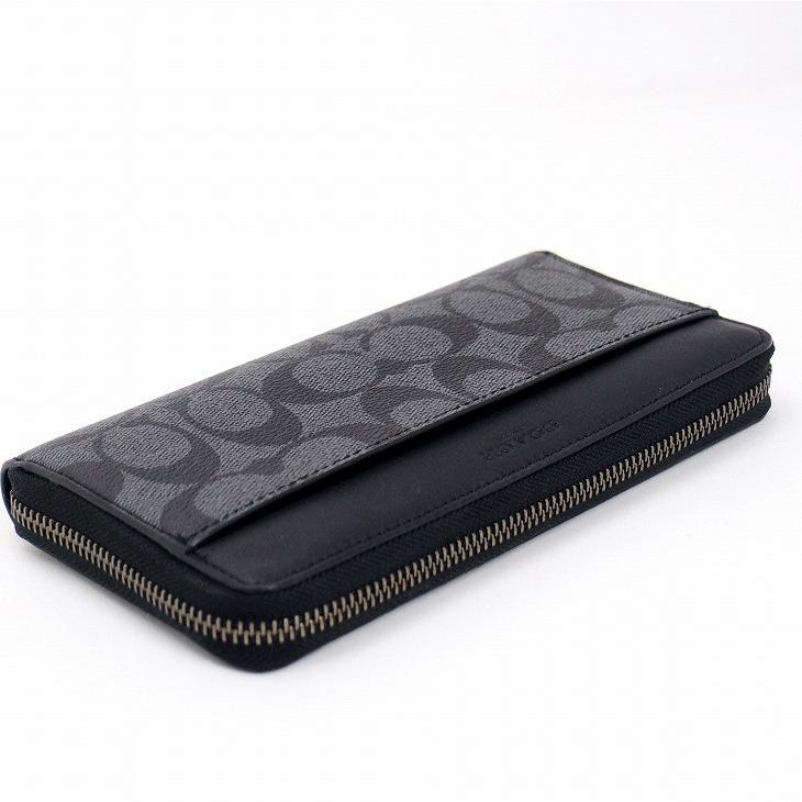 【新品未使用】COACH　長財布　F58112　SV/BK COACH（コーチ） 財布 長財布 メンズ レディース ラウンドファスナー