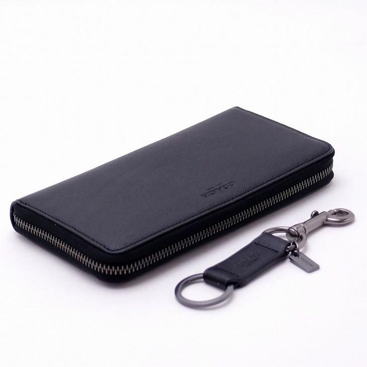 【新品未使用品】　COACH 長財布 ブラック　キーリング付 COACH 【並行輸入品】コーチ 財布 メンズ 長財布 キーリング