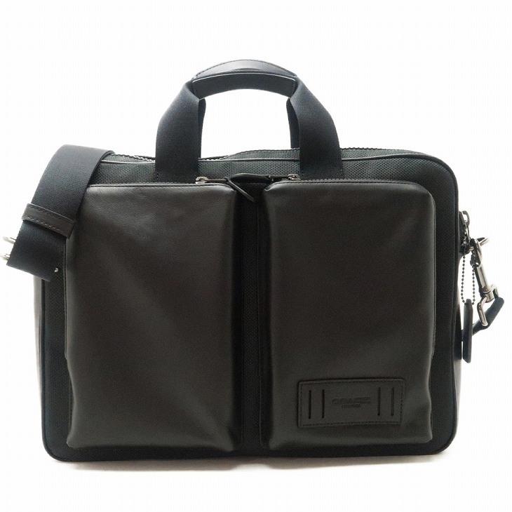 【美品】コーチ   COACH  2way ビジネスバッグ 6705  ブラック Amazon.co.jp: コーチ バッグ 6705-QB/BK COACH メンズ 2WAY